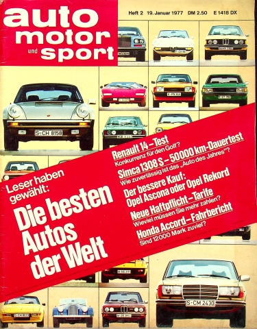 Deckblatt Auto Motor und Sport (02/1977)